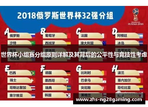 世界杯小组赛分组原则详解及其背后的公平性与竞技性考虑